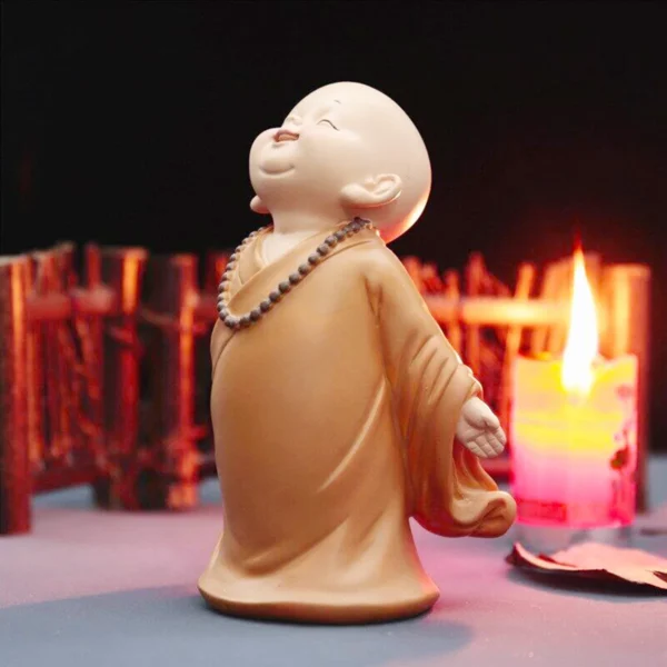 Estatua Pequeno Buda Deoração - Imagem 6