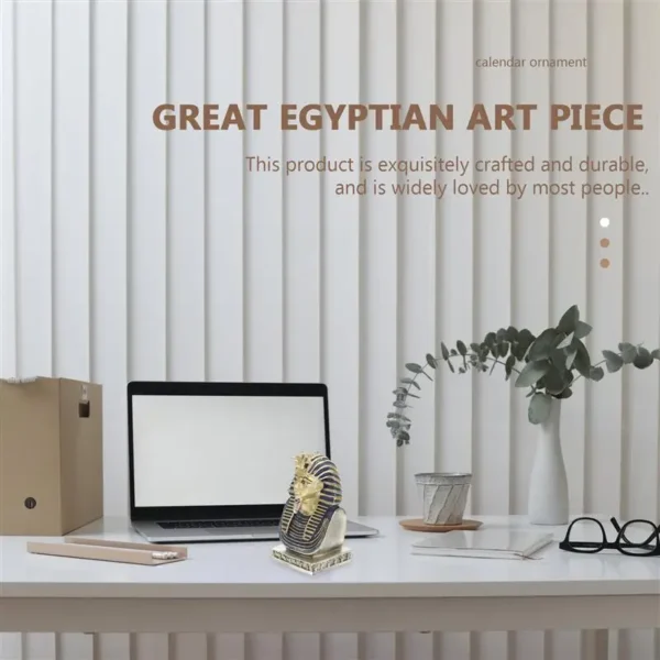Rei egipicio Pharaoh Decoração Vintage Tutankhamun - Imagem 4