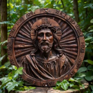 Jesus Cristo de Metal para Decoração