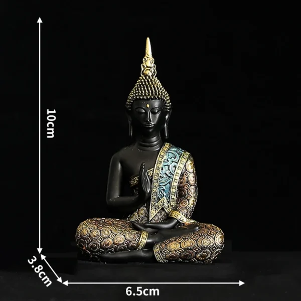 Escultura Buda Tailandês Resina para Decoração - Imagem 9