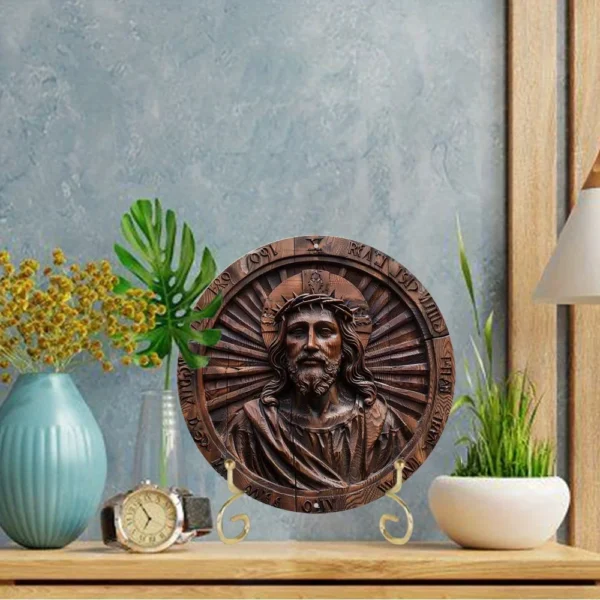 Jesus Cristo de Metal para Decoração - Imagem 2