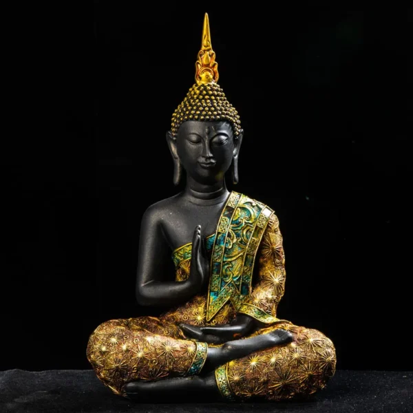 Escultura Buda Tailandês Resina para Decoração - Imagem 5