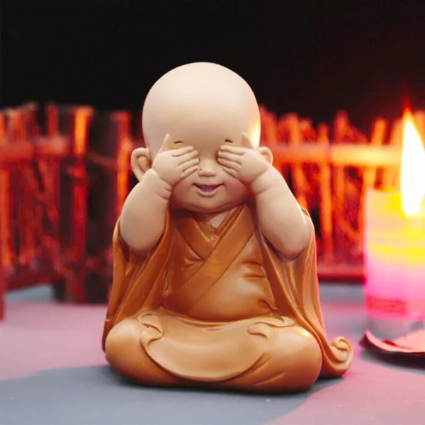 Estatua Pequeno Buda Deoração - Imagem 10