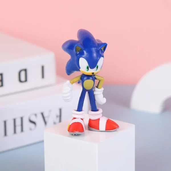 Sonic Action Figure Shadow Knuckles Tails Amy - Imagem 2