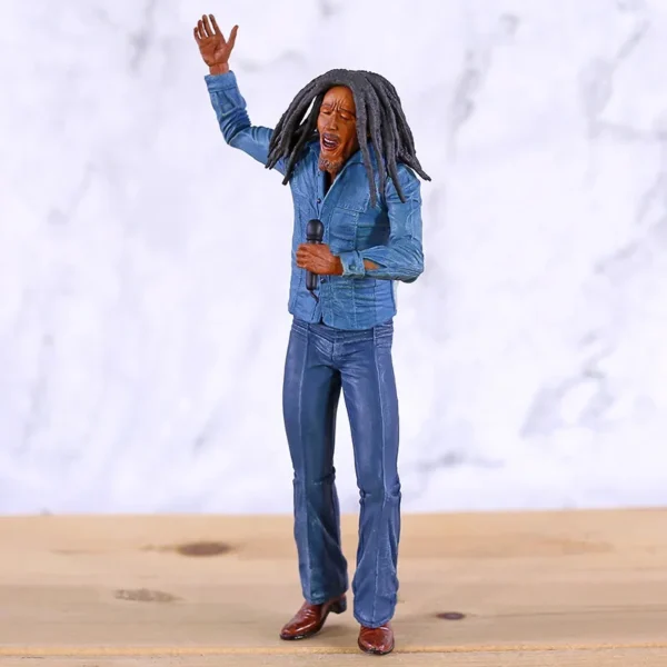 Estatua Cantor de Reggae Bob Marley PVC - Imagem 2