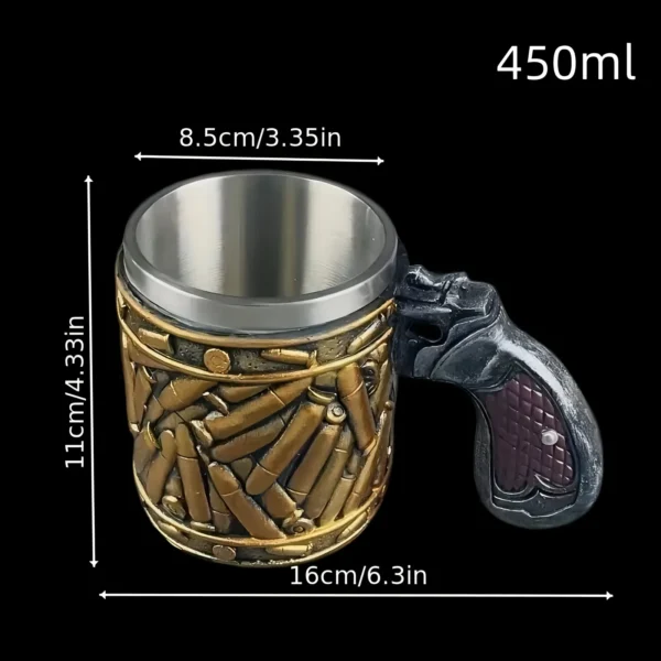 Caneca pistola AÇO INOXIDÁVEL - Imagem 7