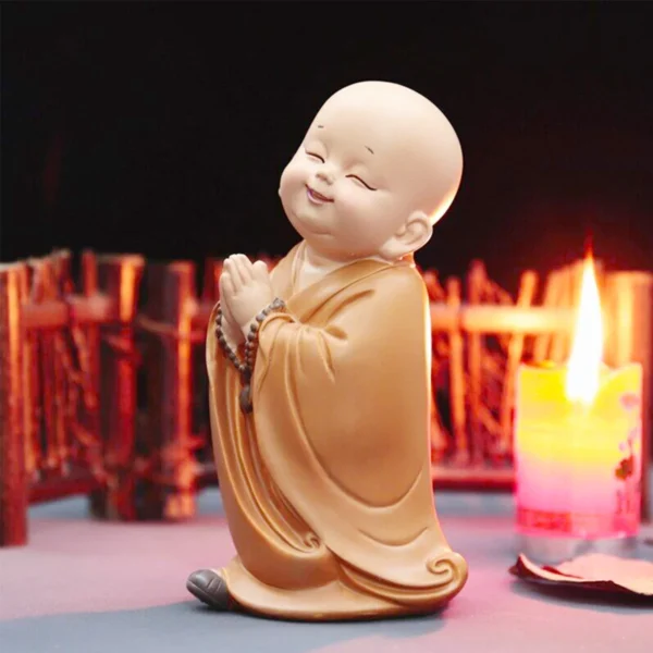 Estatua Pequeno Buda Deoração - Imagem 4
