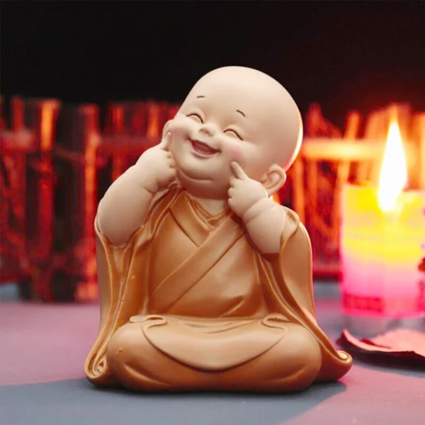 Estatua Pequeno Buda Deoração - Imagem 9
