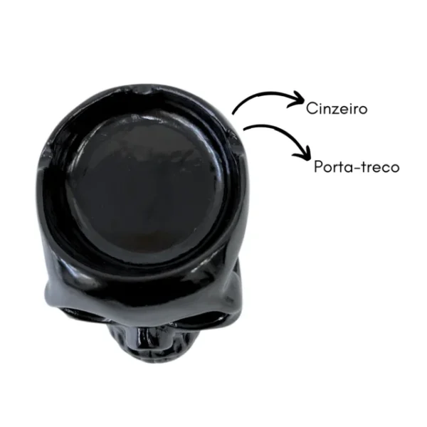 Cinzeiro de caveira decorativo - Imagem 3