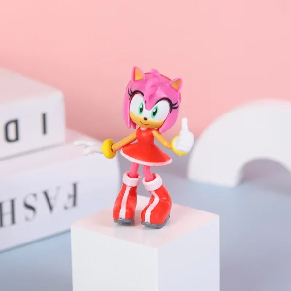 Sonic Action Figure Shadow Knuckles Tails Amy - Imagem 14