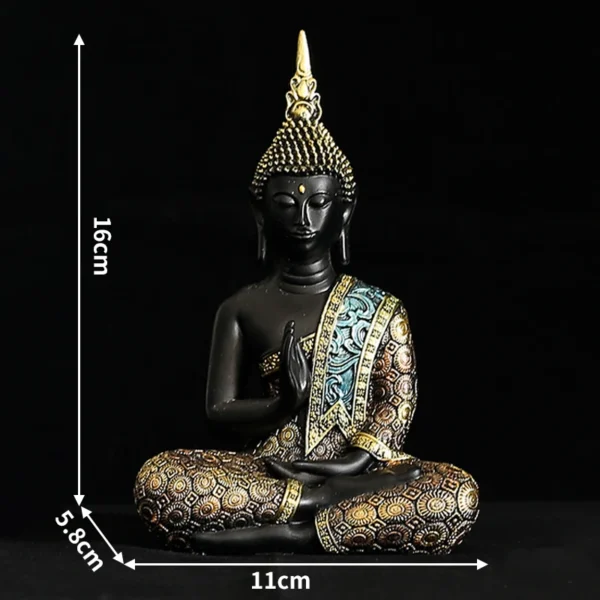 Escultura Buda Tailandês Resina para Decoração - Imagem 8