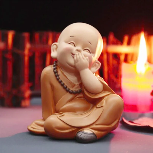 Estatua Pequeno Buda Deoração - Imagem 8