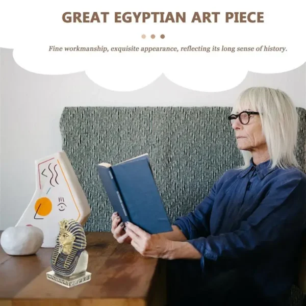 Rei egipicio Pharaoh Decoração Vintage Tutankhamun - Imagem 3
