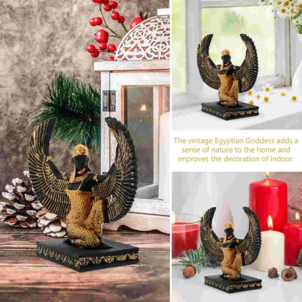 Estatua Deusa Egípcia Decorativa - Imagem 6