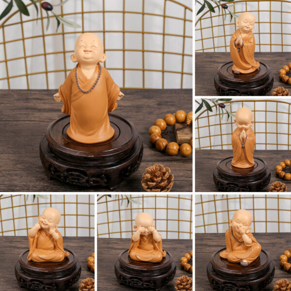 Estatua Pequeno Buda Deoração - Imagem 17