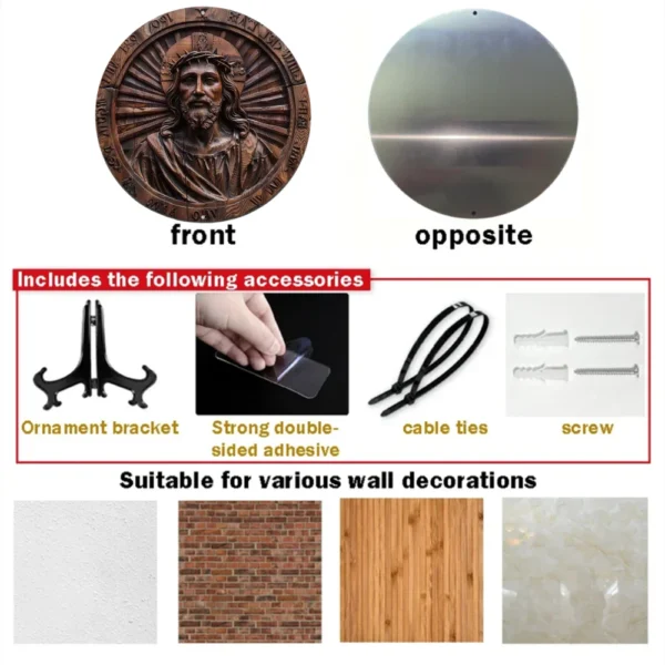 Jesus Cristo de Metal para Decoração - Imagem 5