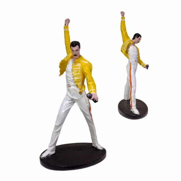 Freddie Mercury Boneco Feito Em Resina A Mão - Imagem 2